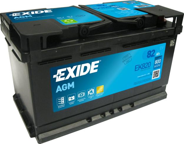 Exide EK820 - Käynnistysakku inparts.fi