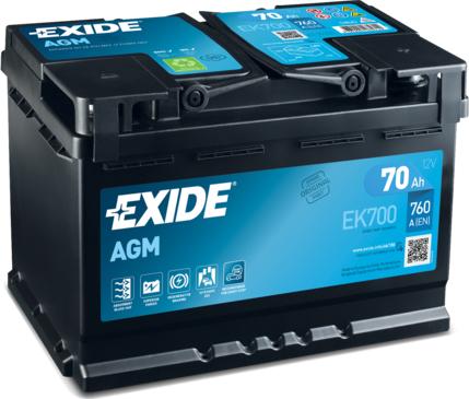 Exide EK700 - Käynnistysakku inparts.fi