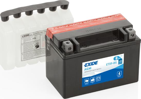 Exide ETX9-BS - Käynnistysakku inparts.fi