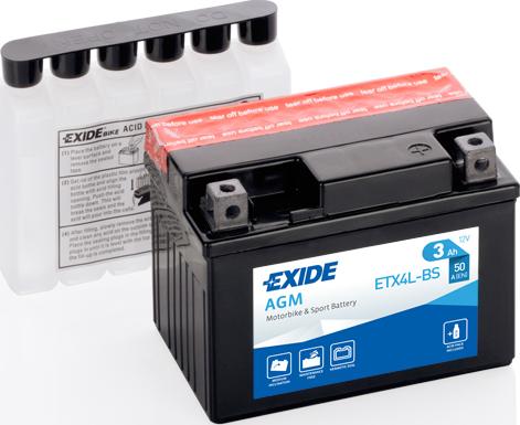 Exide ETX4L-BS - Käynnistysakku inparts.fi