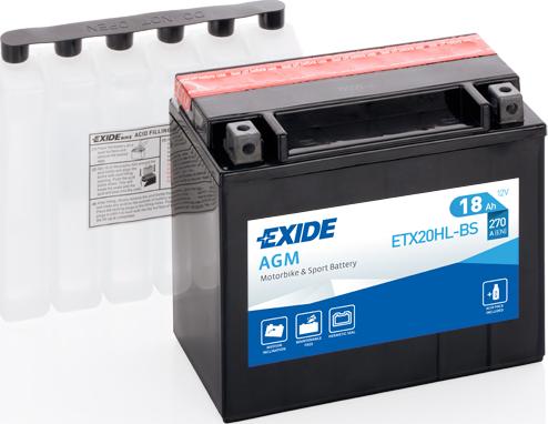 Exide ETX20HL-BS - Käynnistysakku inparts.fi