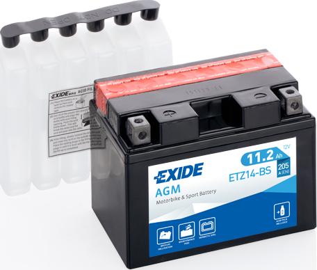 Exide ETZ14-BS - Käynnistysakku inparts.fi