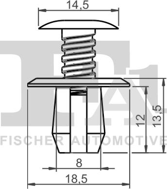 FA1 11-30008.10 - Suoja / koristelista inparts.fi