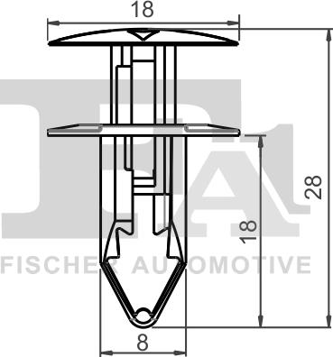 FA1 12-20004.10 - Suoja / koristelista inparts.fi