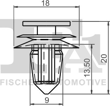 FA1 75-40006.25 - Suoja / koristelista inparts.fi