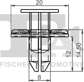 FA1 75-30008.10 - Suoja / koristelista inparts.fi