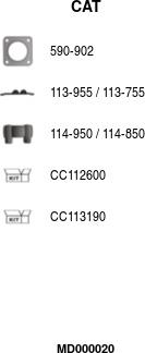 FA1 MD000020 - Katalysaattori inparts.fi