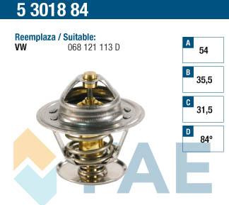 FAE 5301884 - Termostaatti, jäähdytysneste inparts.fi