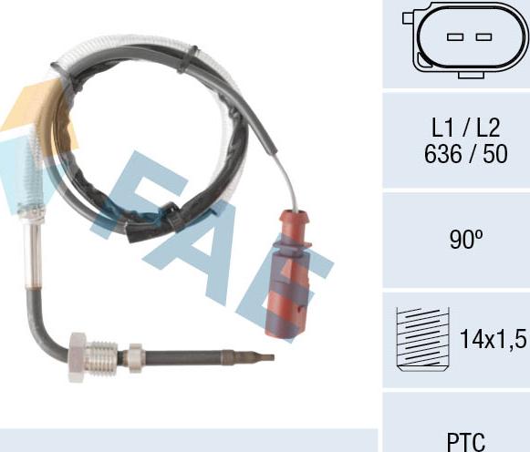 FAE 68090 - Tunnistin, pakokaasulämpötila inparts.fi