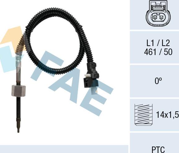 FAE 68040 - Tunnistin, pakokaasulämpötila inparts.fi