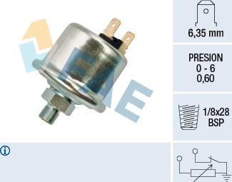 FAE 14940 - Tunnistin, öljynpaine inparts.fi
