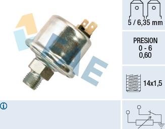 FAE 14580 - Tunnistin, öljynpaine inparts.fi