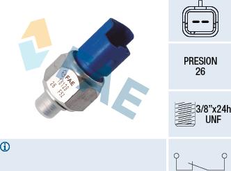 FAE 18129 - Tunnistin, öljynpaine inparts.fi