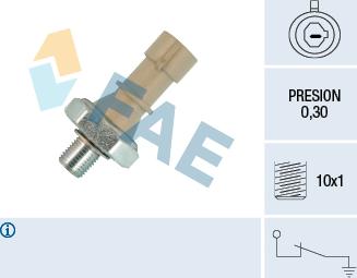 FAE 12437 - Tunnistin, öljynpaine inparts.fi