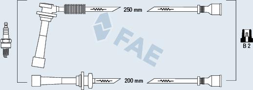 FAE 85145 - Sytytysjohtosarja inparts.fi