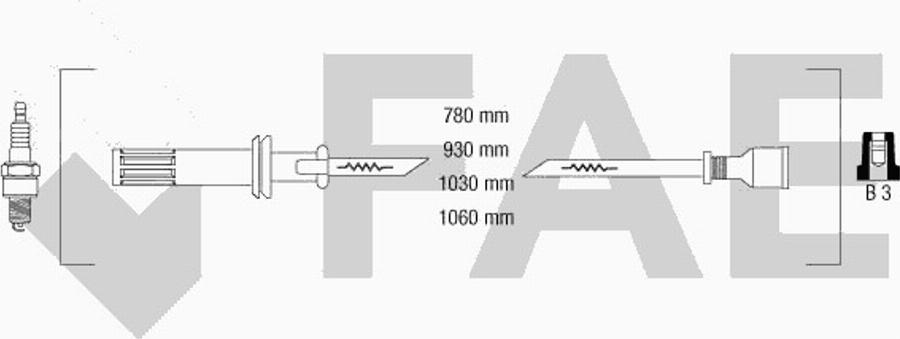 FAE 85730 - Sytytysjohtosarja inparts.fi