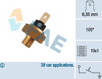 FAE 35820 - Tunnistin, jäähdytysnesteen lämpötila inparts.fi