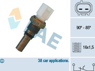 FAE 36540 - Lämpökytkin, jäähdyttimen puhallin inparts.fi