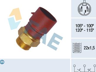 FAE 38040 - Lämpökytkin, jäähdyttimen puhallin inparts.fi