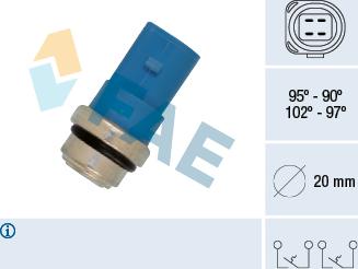 FAE 38391 - Lämpökytkin, jäähdyttimen puhallin inparts.fi