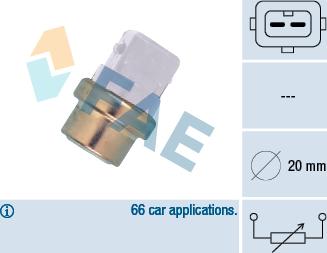 FAE 32600 - Tunnistin, jäähdytysnesteen lämpötila inparts.fi