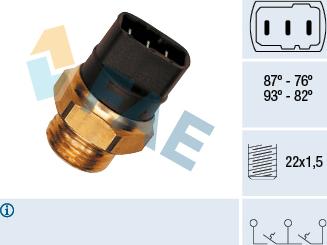 FAE 37950 - Lämpökytkin, jäähdyttimen puhallin inparts.fi