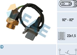 FAE 37510 - Lämpökytkin, jäähdyttimen puhallin inparts.fi