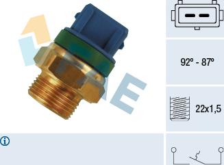 FAE 37680 - Lämpökytkin, jäähdyttimen puhallin inparts.fi