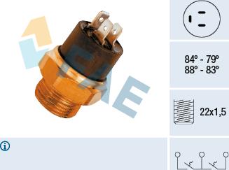 FAE 37810 - Lämpökytkin, jäähdyttimen puhallin inparts.fi