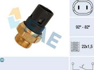 FAE 37250 - Lämpökytkin, jäähdyttimen puhallin inparts.fi