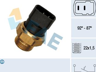 FAE 37260 - Lämpökytkin, jäähdyttimen puhallin inparts.fi