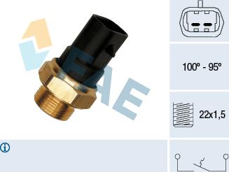 FAE 37280 - Lämpökytkin, jäähdyttimen puhallin inparts.fi