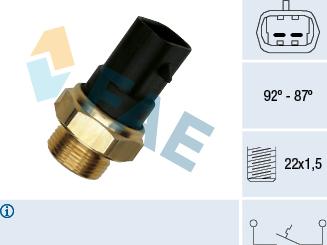 FAE 37220 - Lämpökytkin, jäähdyttimen puhallin inparts.fi