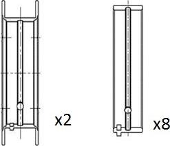 Kolbenschmidt 87410600STD - Runkolaakeri inparts.fi