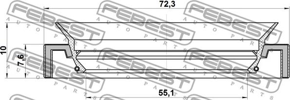 Febest 95HAY-57720810X - Tiivisterengas, pyörän napa inparts.fi