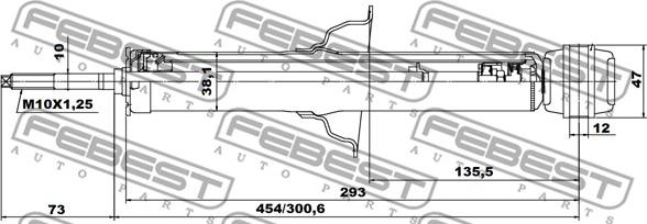 Febest 04659939R - Iskunvaimennin inparts.fi