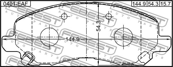 Febest 0401-EAF - Jarrupala, levyjarru inparts.fi