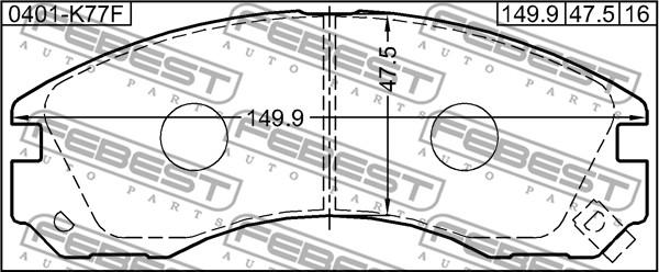 Febest 0401-K77F - Jarrupala, levyjarru inparts.fi