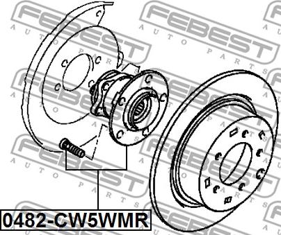 Febest 0482-CW5WMR - Pyörän napa inparts.fi