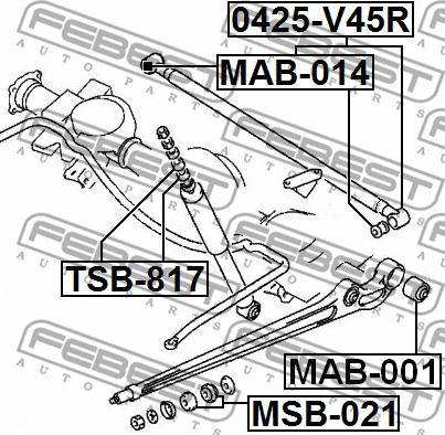 Febest MAB-001 - Tukivarren hela inparts.fi