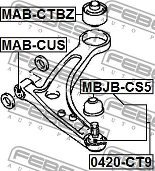 Febest 0420-CT9 - Pallonivel inparts.fi