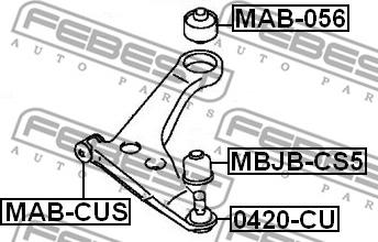 Febest 0420-CU - Pallonivel inparts.fi