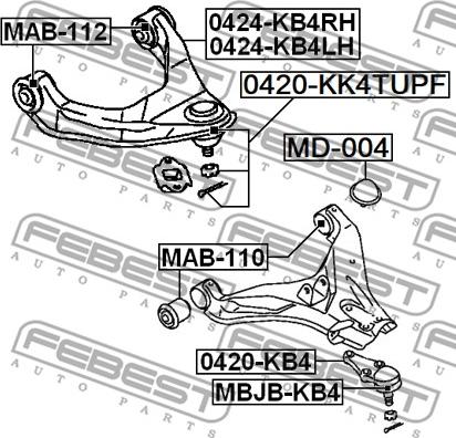 Febest 0420-KK4TUPF - Pallonivel inparts.fi