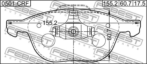 Febest 0501-CRF - Jarrupala, levyjarru inparts.fi