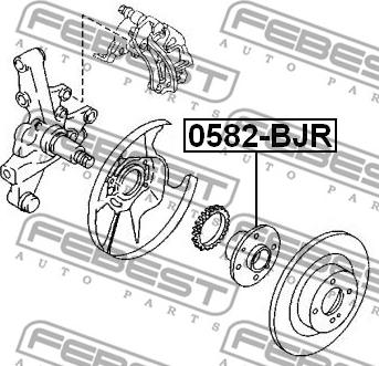 Febest 0582-BJR - Pyörän napa inparts.fi