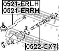 Febest 0521-ERRH - Raidetangon pää inparts.fi