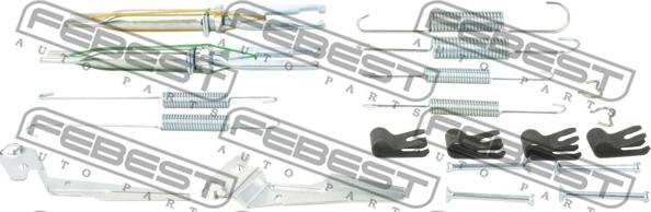 Febest 0104-GUN125R-KIT - Tarvikesarja, seisontajarru inparts.fi