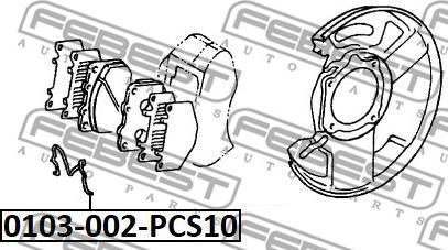 Febest 0103-002-PCS10 - Jousi, jarrupala inparts.fi