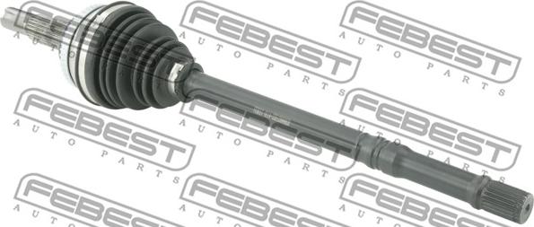 Febest 0114-ZZE120A48LH - Nivelsarja, vetoakseli inparts.fi