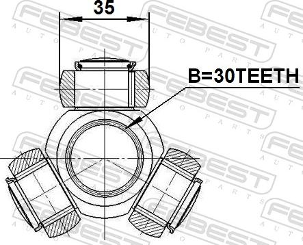 Febest 0116-ZRE142 - Vetonivel inparts.fi